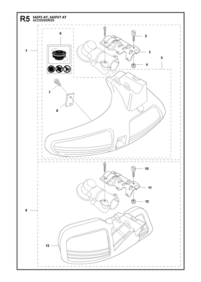 Husqvarna 503954302 onderdelentekening - positie 5