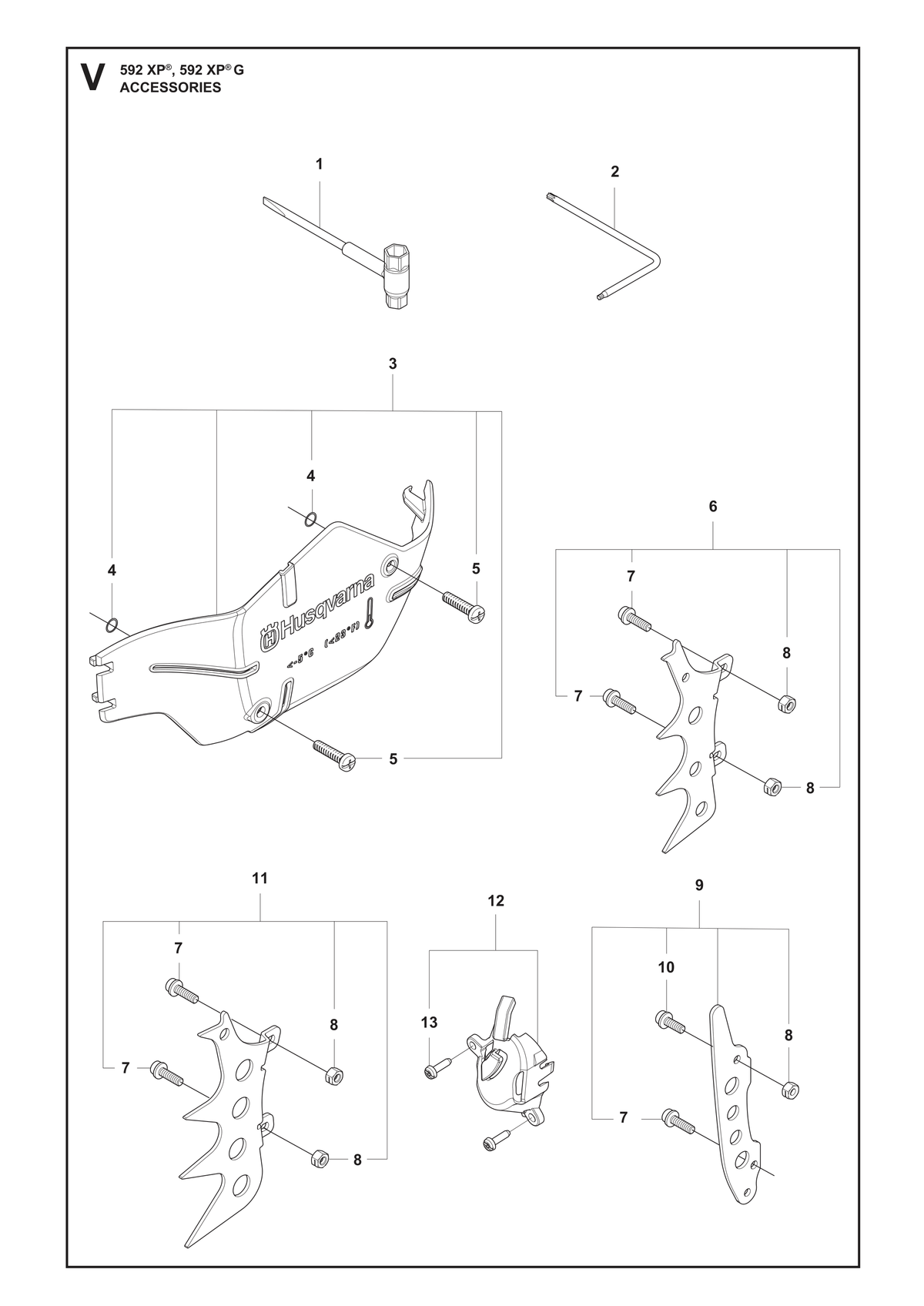 Husqvarna 529592601 onderdelentekening - positie 6