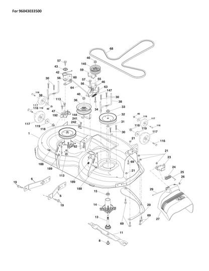 Husqvarna 597074201 onderdelentekening - positie 60