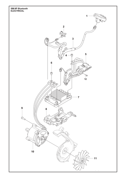 Husqvarna 536855202 onderdelentekening - positie 10