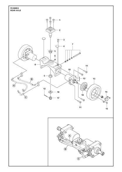 Husqvarna 721620301 onderdelentekening - positie 12