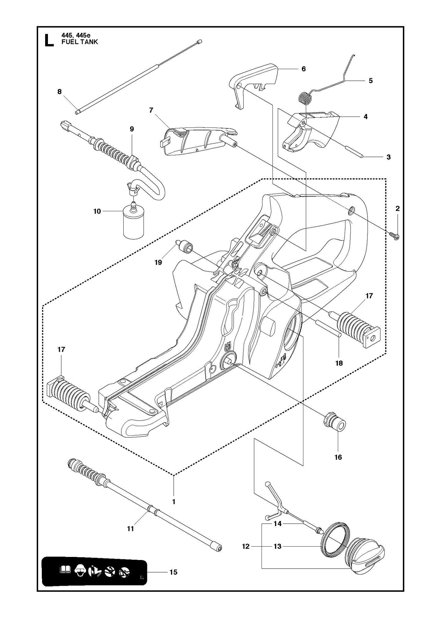 Husqvarna 504122201 onderdelentekening - positie 7