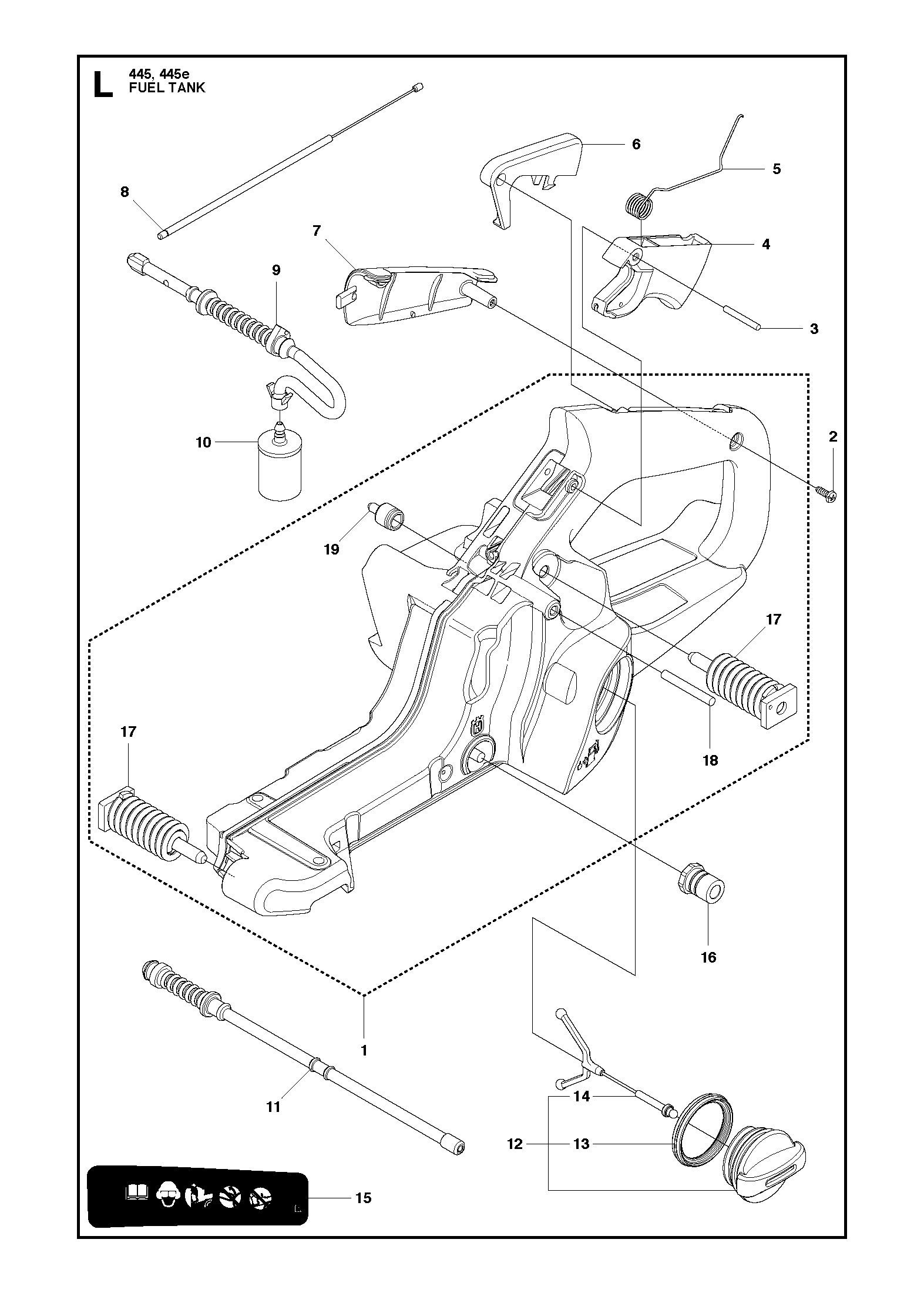 Husqvarna 504122201 onderdelentekening - positie 7