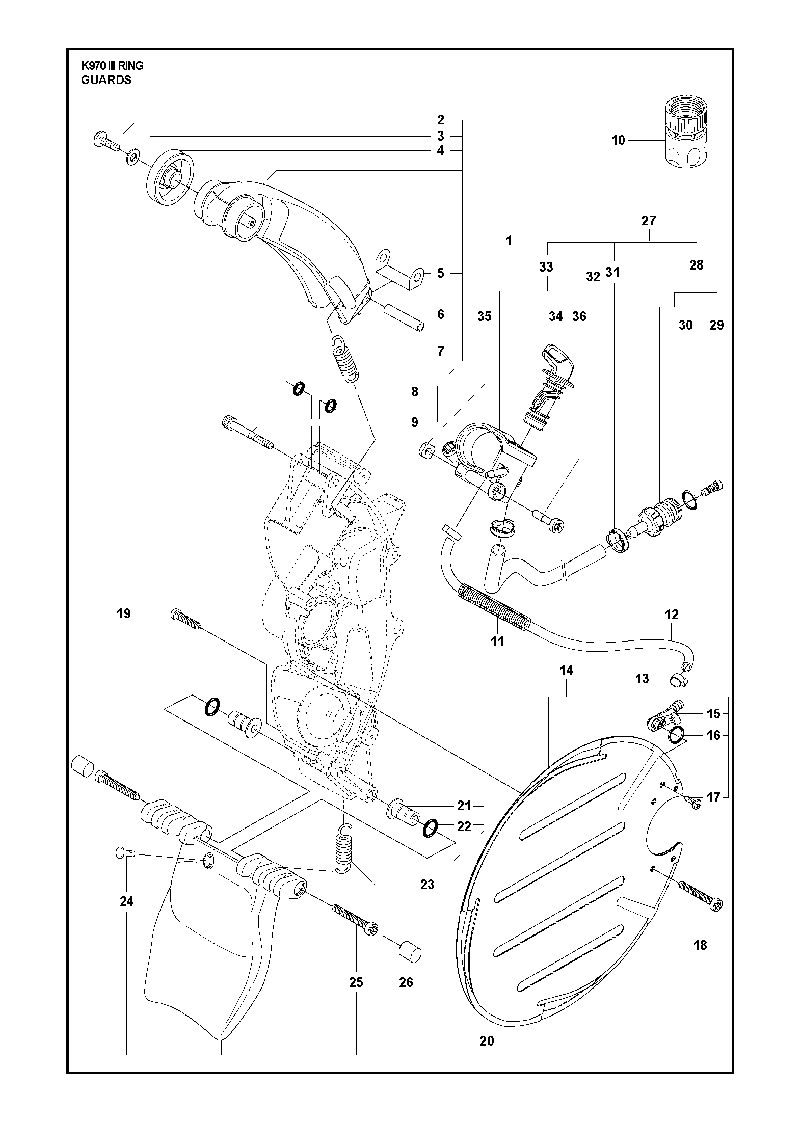 Husqvarna 506246907 onderdelentekening - positie 1