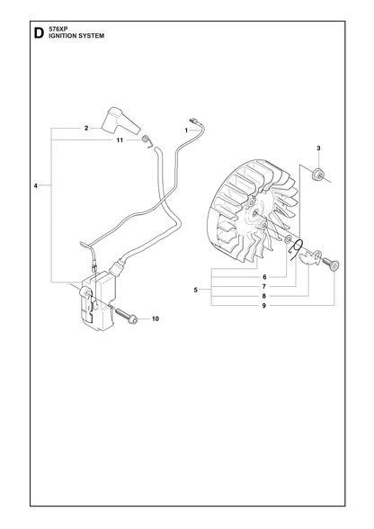 Husqvarna 537209601 onderdelentekening - positie 5