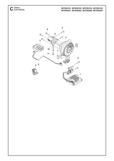 Husqvarna 599126401 onderdelentekening - positie 1