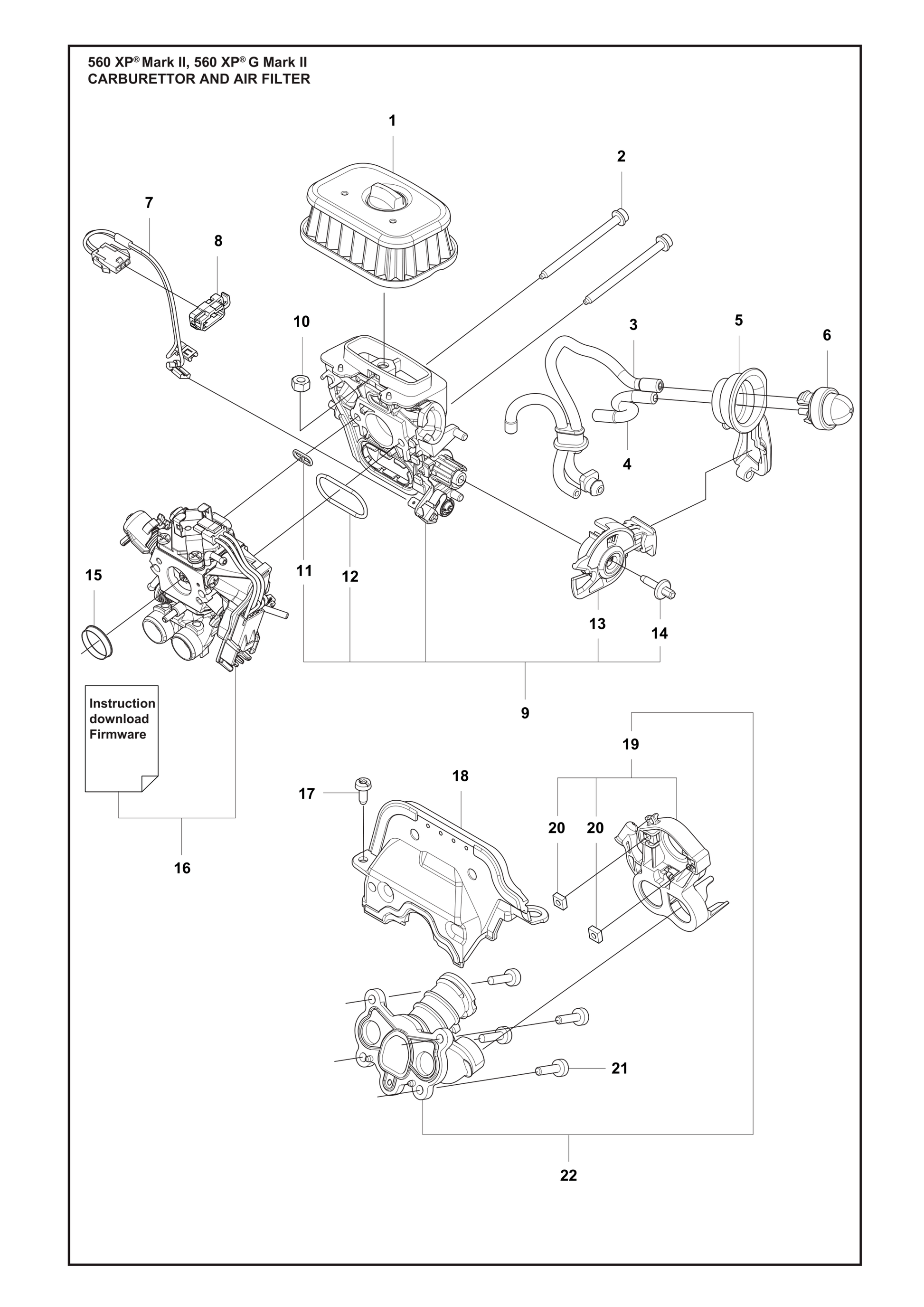 Husqvarna 510017203 onderdelentekening - positie 13
