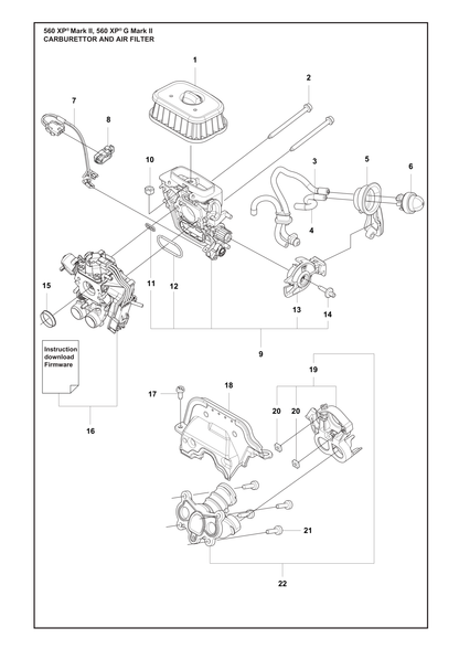 Husqvarna 510017203 onderdelentekening - positie 13