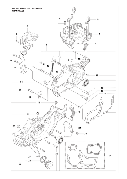 Husqvarna 505217301 onderdelentekening - positie 18
