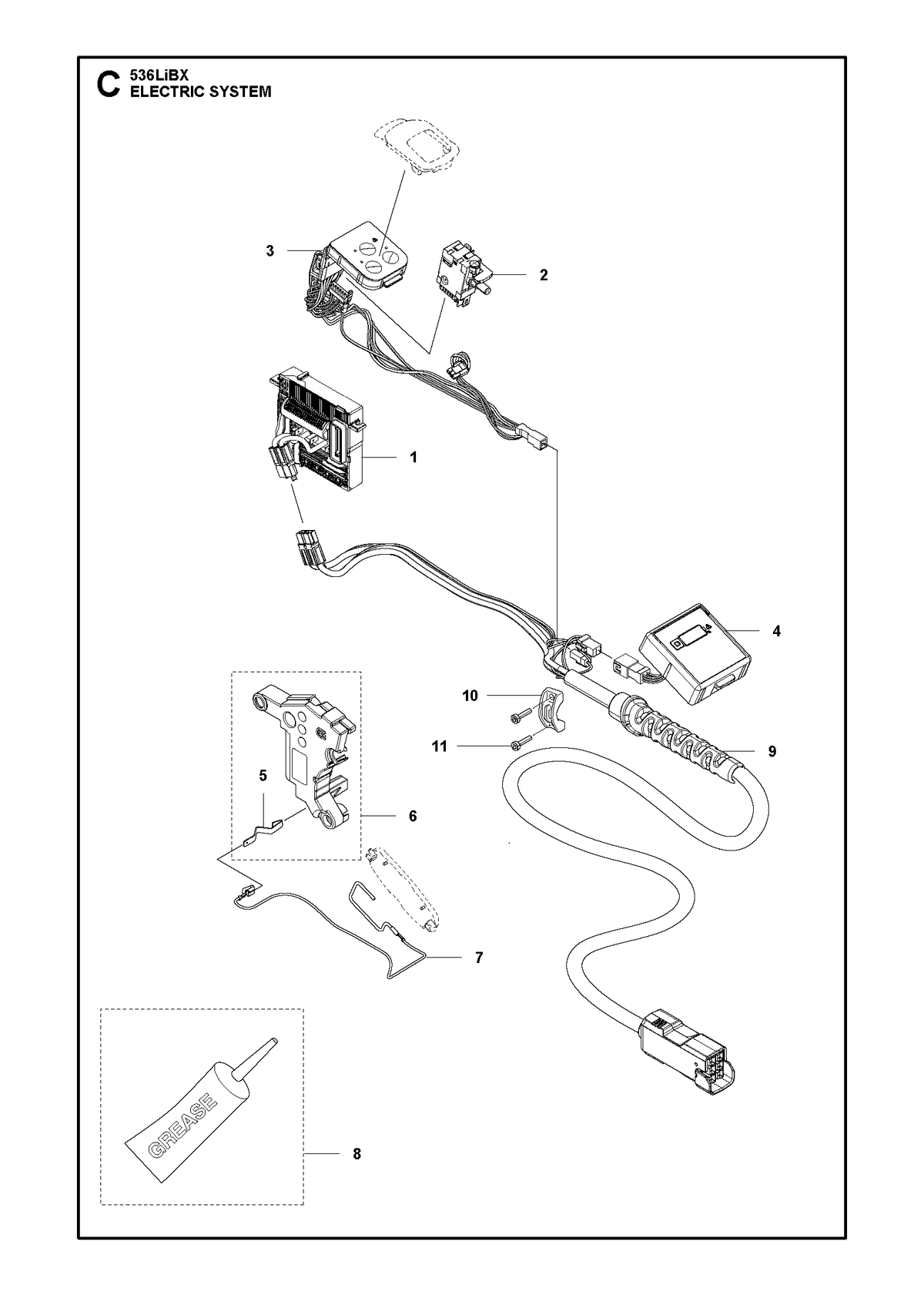 Husqvarna 587978201 onderdelentekening - positie 4
