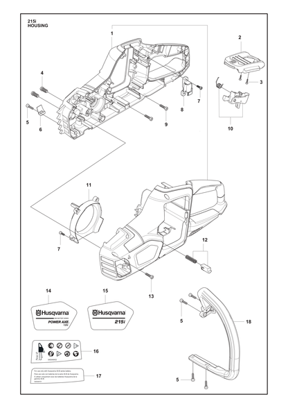Husqvarna 505288501 onderdelentekening - positie 6