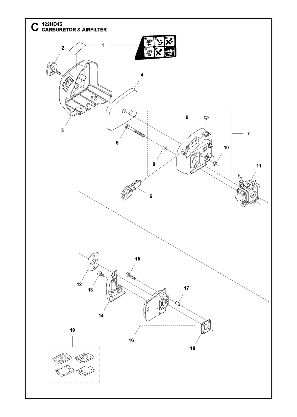 Husqvarna 523012501 onderdelentekening - positie 6
