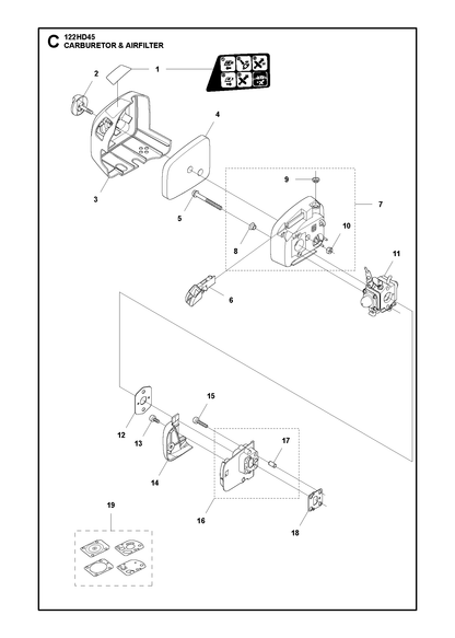 Husqvarna 544105802 onderdelentekening - positie 8