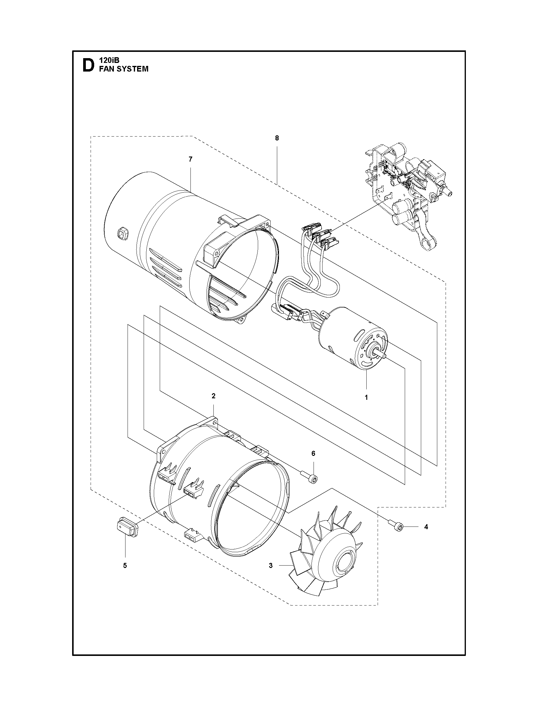 Husqvarna 503202512 onderdelentekening - positie 4