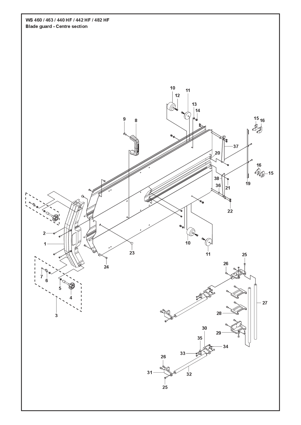 Husqvarna 586961601 onderdelentekening - positie 3