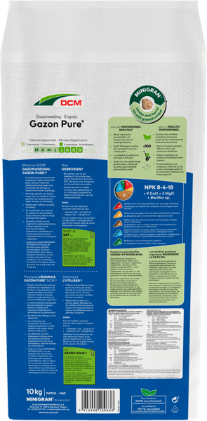 DCM Gazon Pure Gazonvoeding - 10 KG (125 m2)-keizers.nu