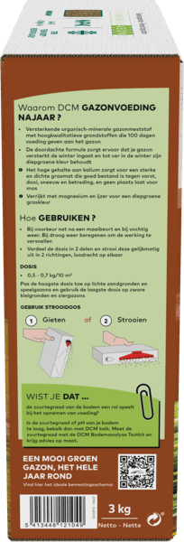 DCM Gazonvoeding Najaar - 3 KG (60 m2)