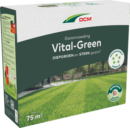 DCM Meststof Vital-Green Gazon - 3 KG (75 m2)-keizers.nu