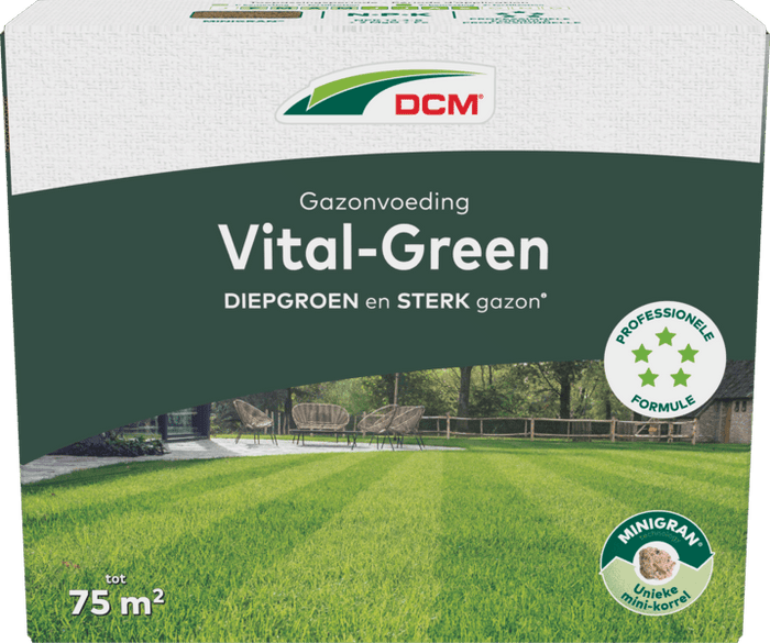 DCM Meststof Vital-Green Gazon - 3 KG (75 m2)-keizers.nu