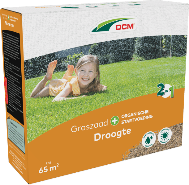 DCM Graszaad Plus Droogte - 2.275 KG (65 m2)-keizers.nu