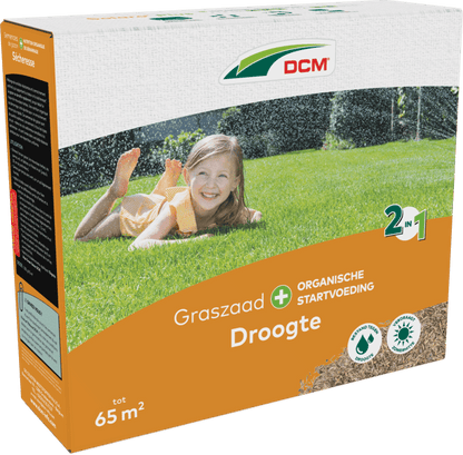 DCM Graszaad Plus Droogte - 2.275 KG (65 m2)-keizers.nu