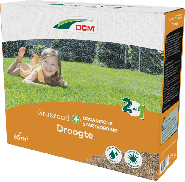 DCM Graszaad Plus Droogte - 2.275 KG (65 m2)-keizers.nu