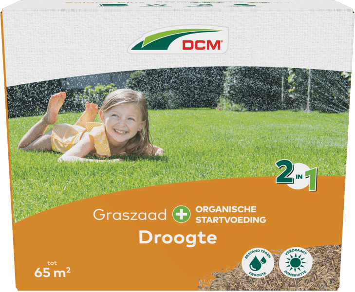 DCM Graszaad Plus Droogte - 2.275 KG (65 m2)-keizers.nu