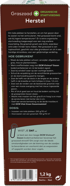 DCM Graszaad Plus Herstel - 1.2 KG (80 m2)-keizers.nu