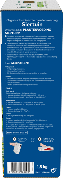 DCM Plantenvoeding Siertuin - 1.5 KG-keizers.nu