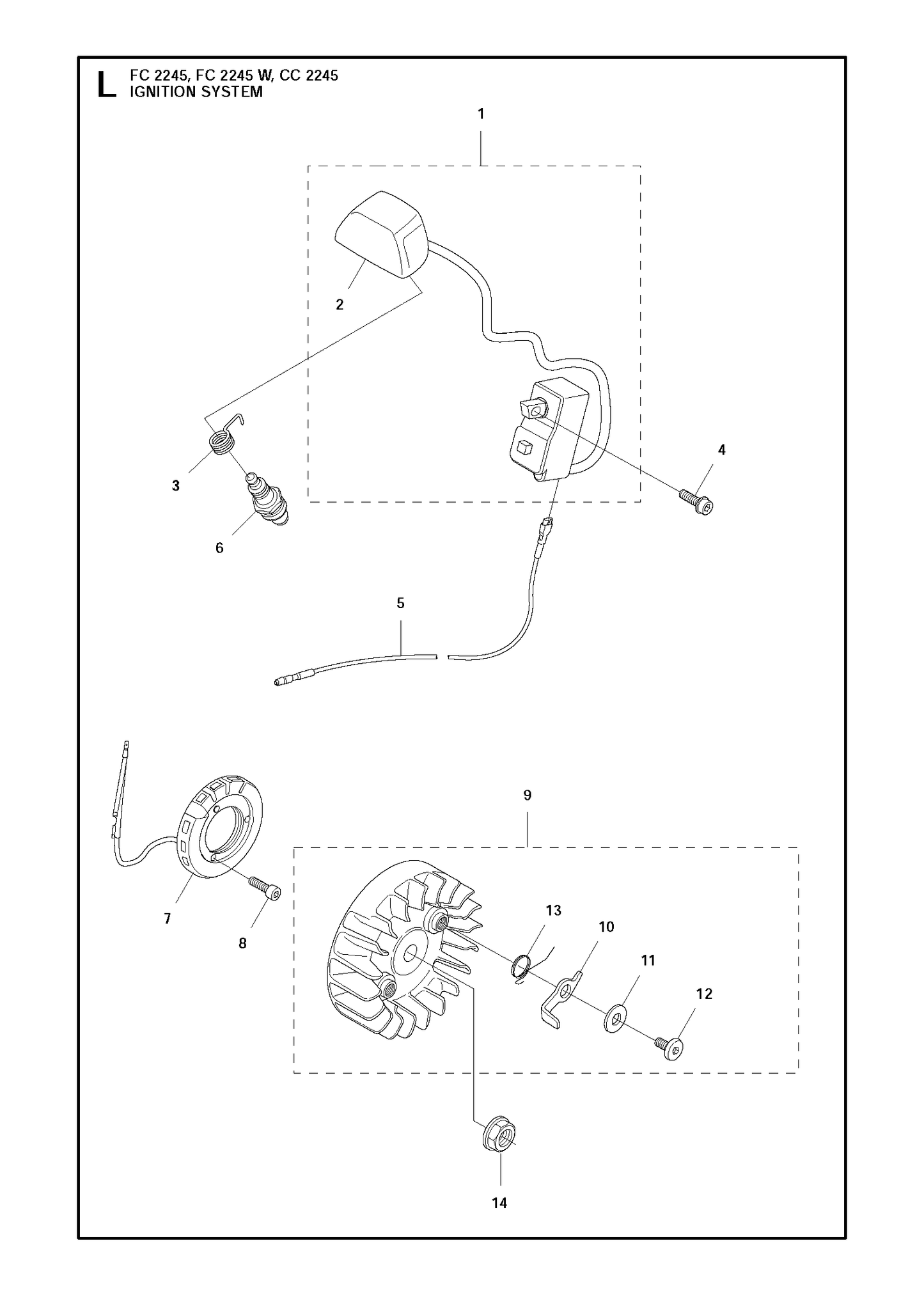 Husqvarna 503953303 onderdelentekening - positie 9