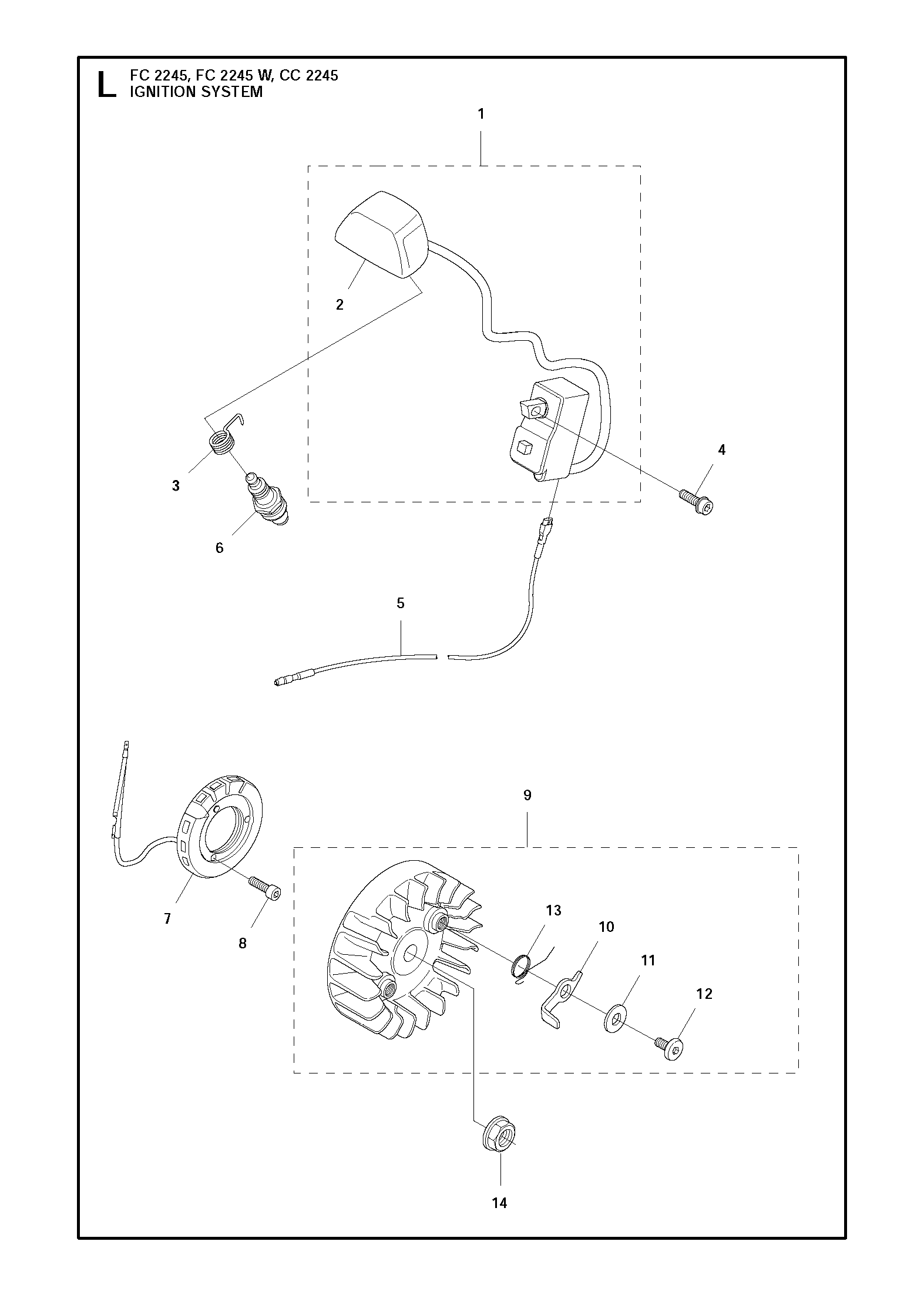 Husqvarna 503953303 onderdelentekening - positie 9