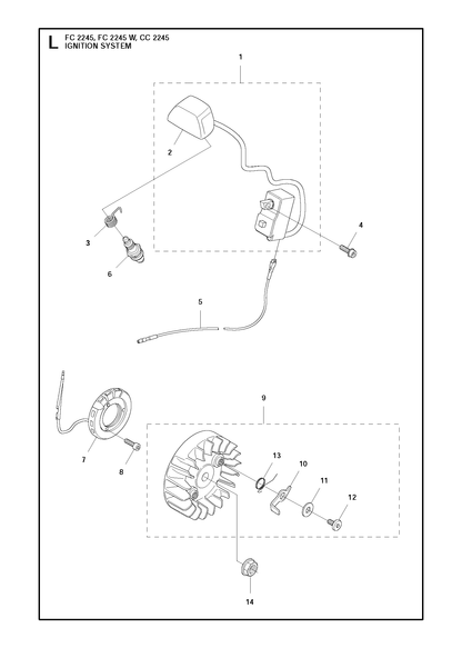 Husqvarna 503953303 onderdelentekening - positie 9