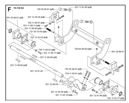 Husqvarna 531119492 onderdelentekening - positie 16