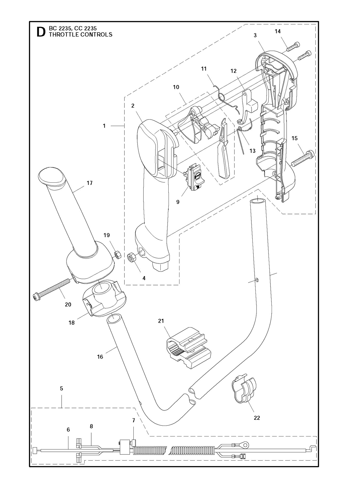 Husqvarna 506497702 onderdelentekening - positie 10