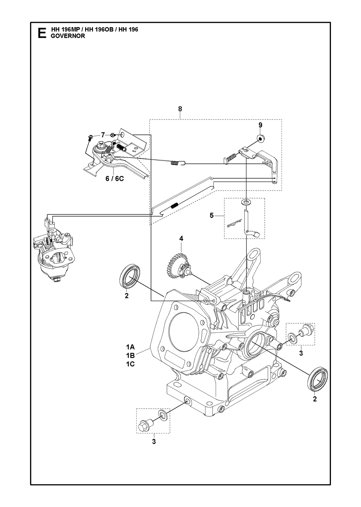 Husqvarna 547070201 onderdelentekening - positie 8