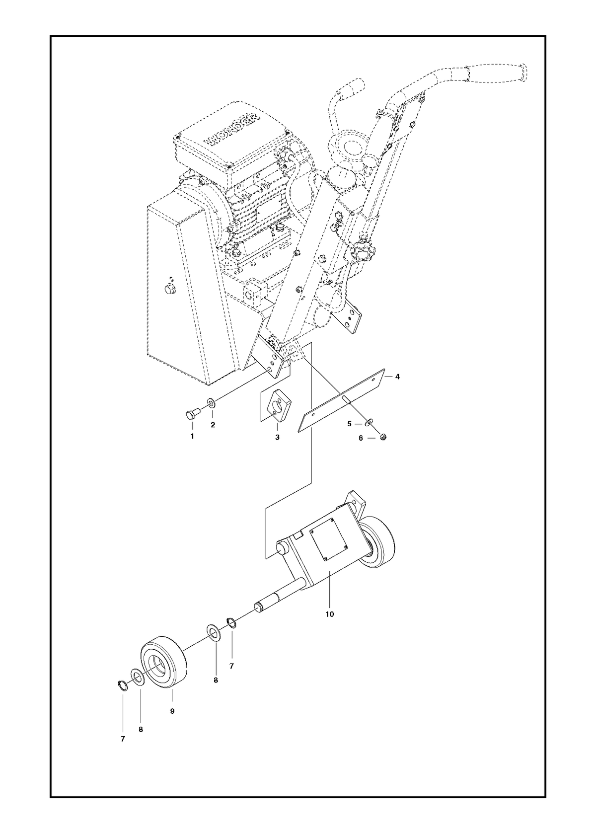 Husqvarna 543041959 onderdelentekening - positie 3