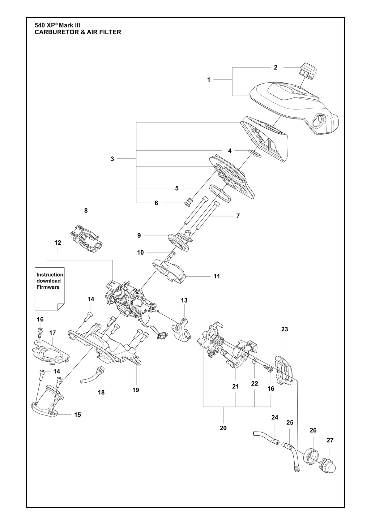 Husqvarna 529411201 onderdelentekening - positie 24