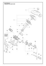 Husqvarna 529411201 onderdelentekening - positie 24