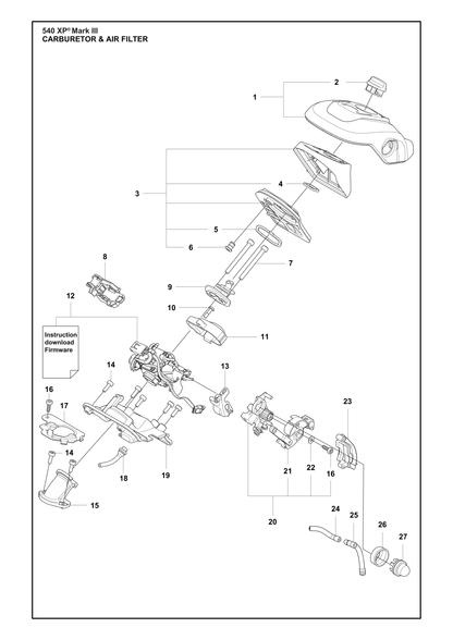 Husqvarna 529411201 onderdelentekening - positie 24