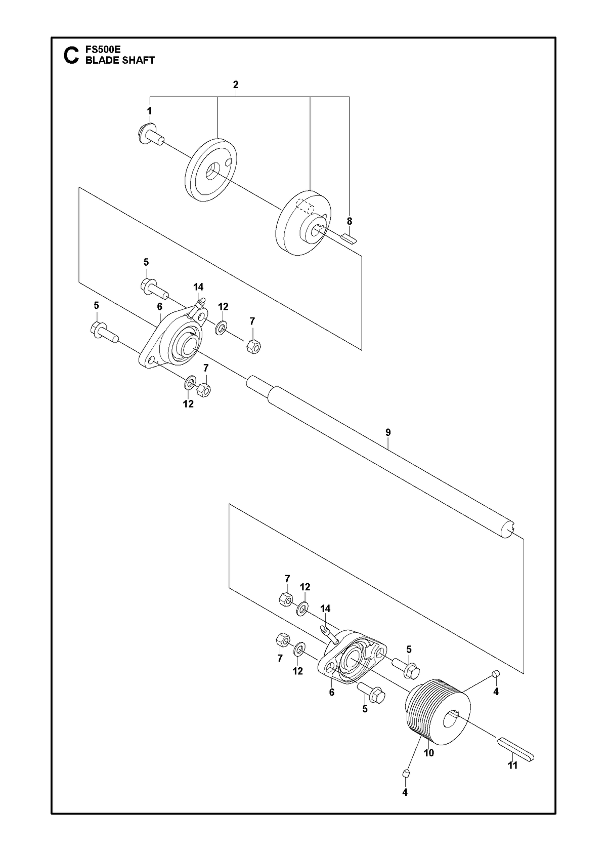 Husqvarna 598573401 onderdelentekening - positie 2