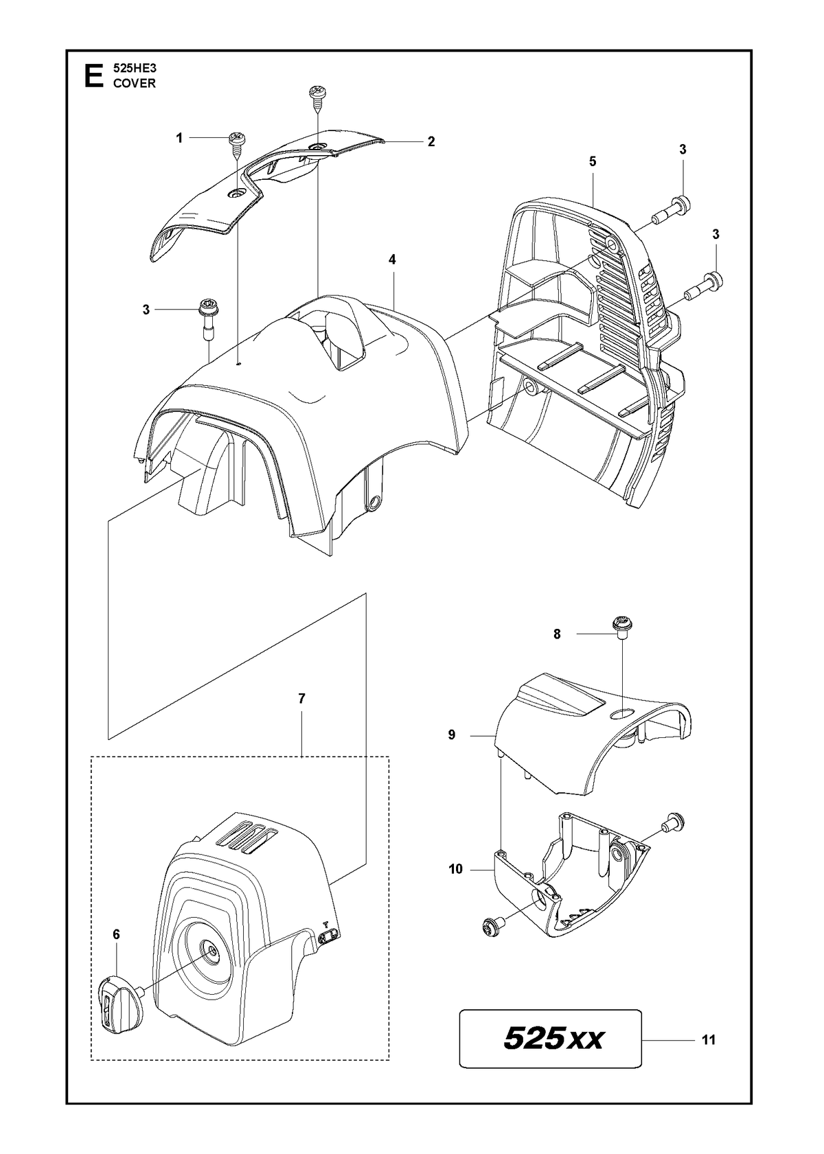 Husqvarna 579445826 onderdelentekening - positie 11