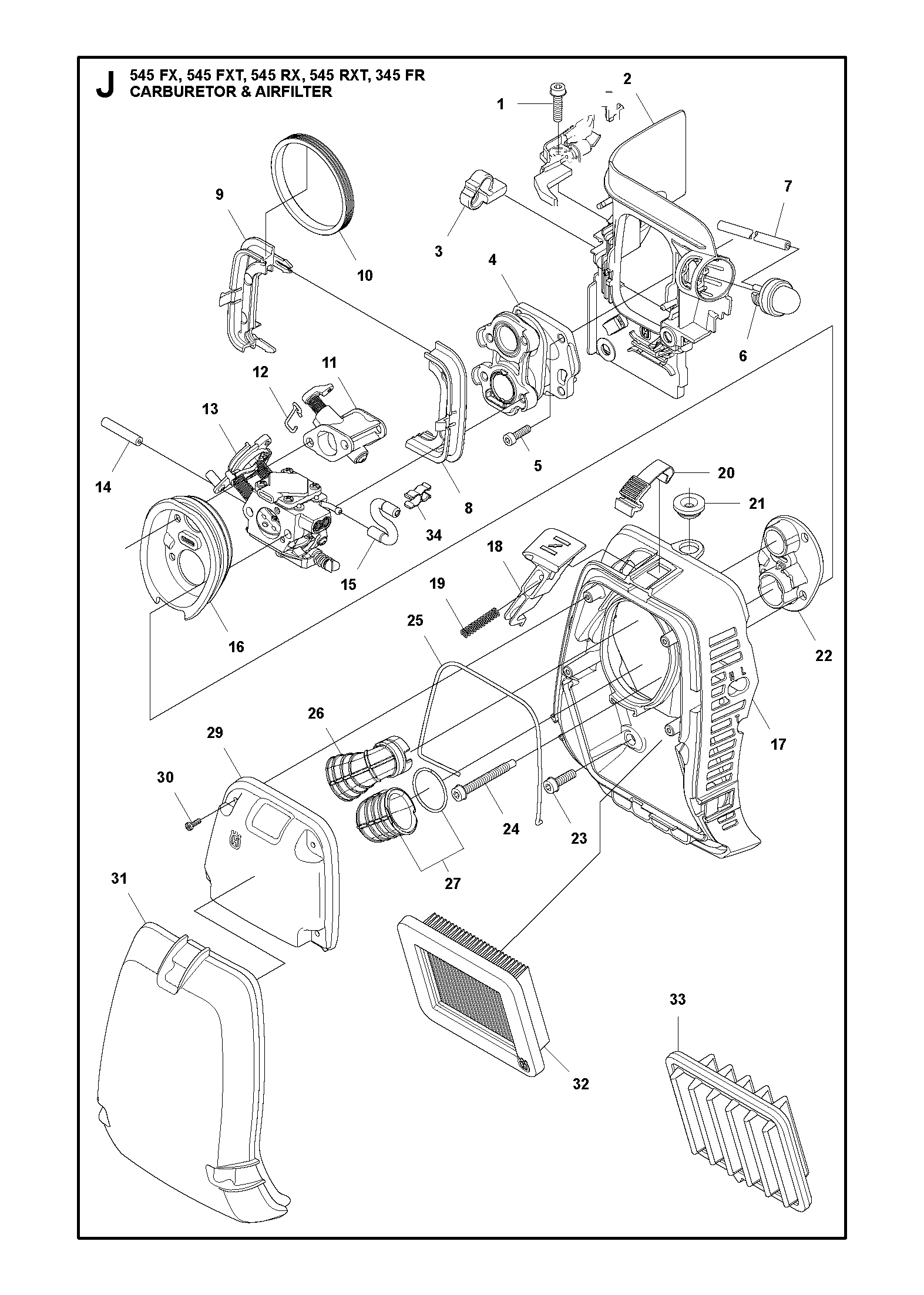 Husqvarna 503263204 onderdelentekening - positie 25