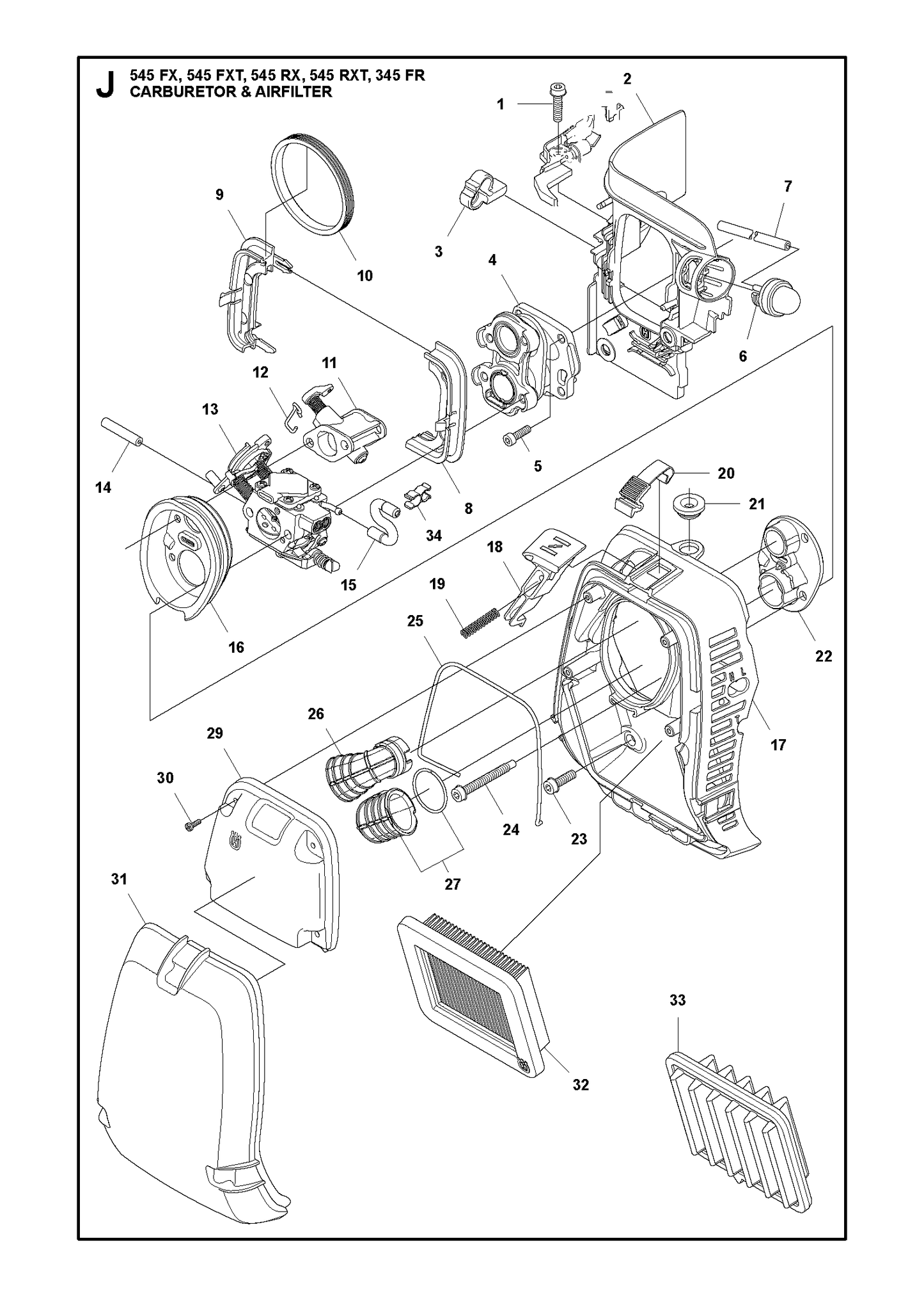 Husqvarna 510189701 onderdelentekening - positie 31