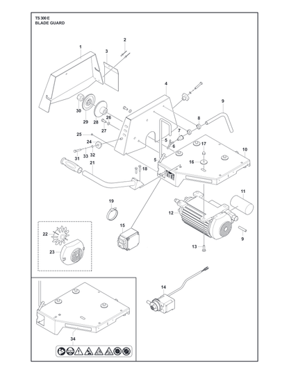 Husqvarna 504038402 onderdelentekening - positie 12