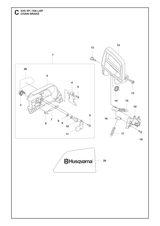 Husqvarna 576905701 onderdelentekening - positie 2