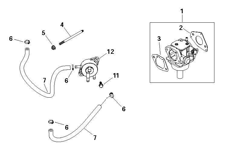 Husqvarna 504577401 onderdelentekening - positie 1