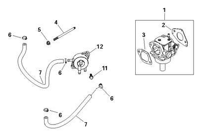 Husqvarna 504577401 onderdelentekening - positie 1