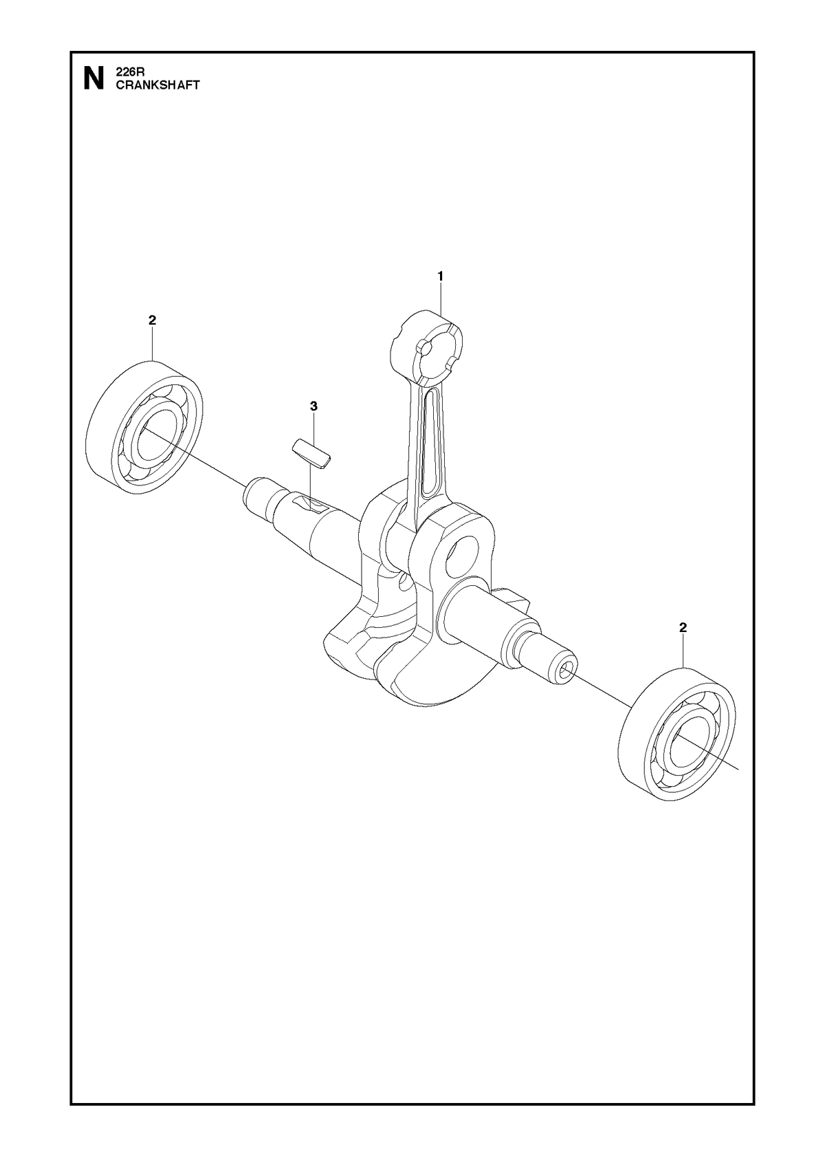 Husqvarna 523071701 onderdelentekening - positie 2