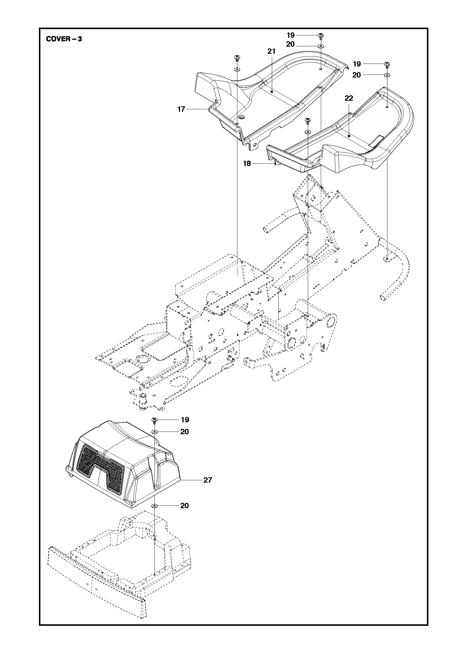 Husqvarna 505099502 onderdelentekening - positie 18