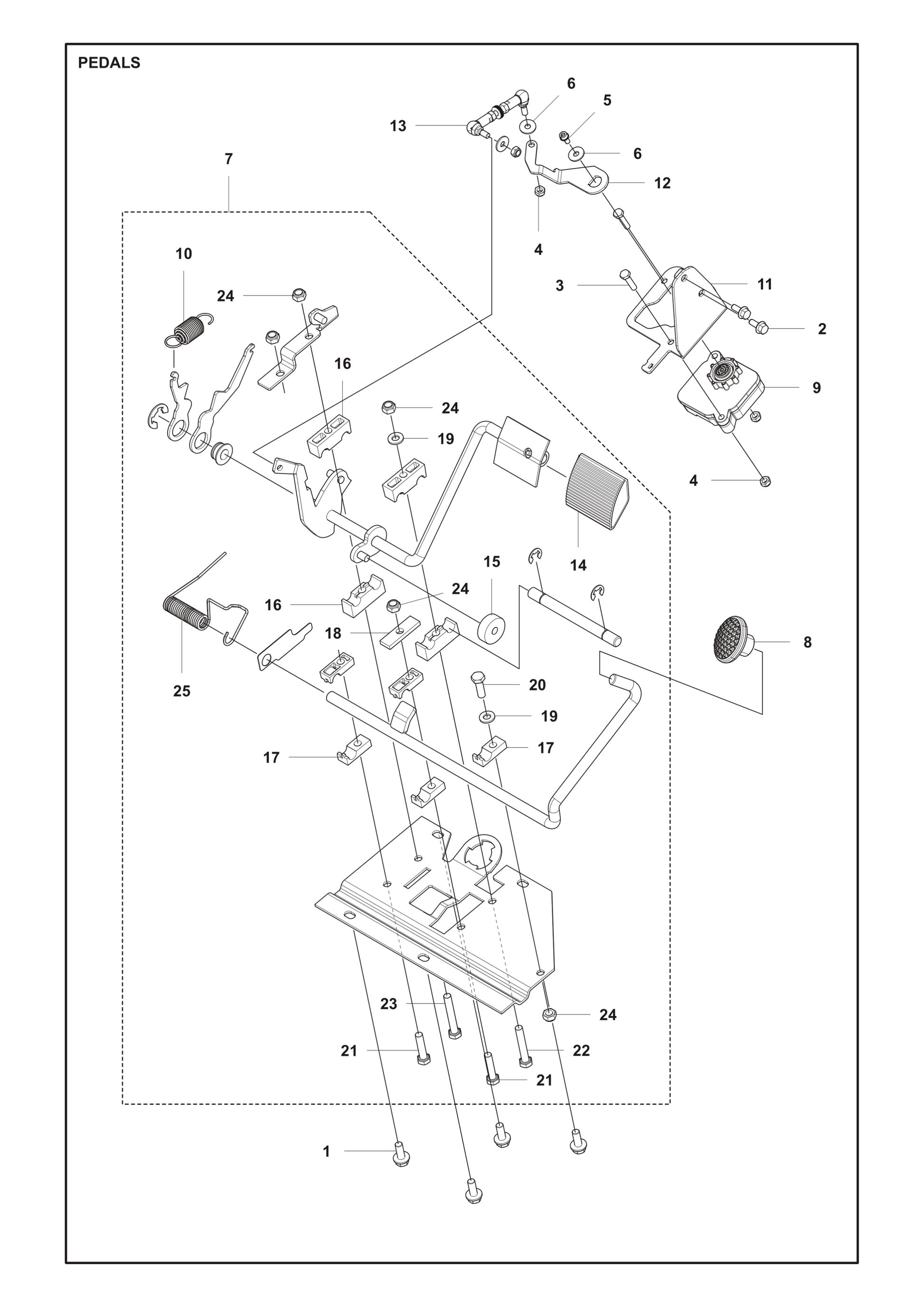 Husqvarna 506804101 onderdelentekening - positie 18